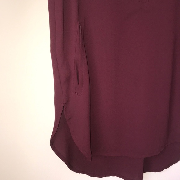 LOFT maroon blouse - Picture 3 of 7